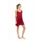 WN-1821 - Bordo - Nightgown Pure Satin Chic- (WN-1821) WN-1821 - Bordo - Nightgown Pure Satin Chic- (WN-1821)