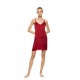 WN-1821 - Bordo - Nightgown Pure Satin Chic- (WN-1821) WN-1821 - Bordo - Nightgown Pure Satin Chic- (WN-1821)
