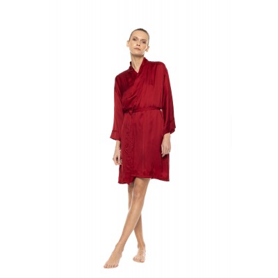 WN-1823 - Black - Robe Pure Satin Chic- (WN-1823)