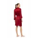 WN-1823 - Black - Robe Pure Satin Chic- (WN-1823) WN-1823 - Black - Robe Pure Satin Chic- (WN-1823)