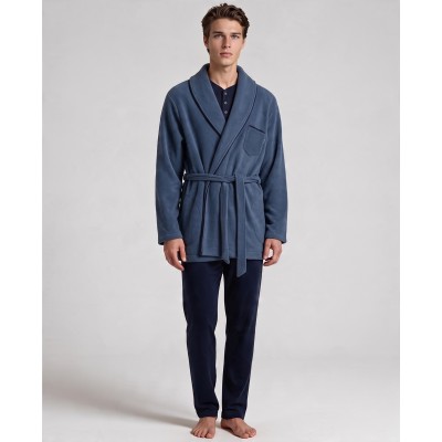 WN-M100 - Indigo Blue - Robe Fleece Classic- (WN-M100)