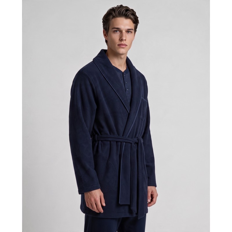 WN-M100 - Yacht Blue - Robe Fleece Classic- (WN-M100) WN-M100 - Yacht Blue - Robe Fleece Classic- (WN-M100)