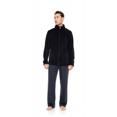 WN-M103 - Black - ROBE NOS ZIPPER- (WN-M103) WN-M103 - Black - ROBE NOS ZIPPER- (WN-M103)