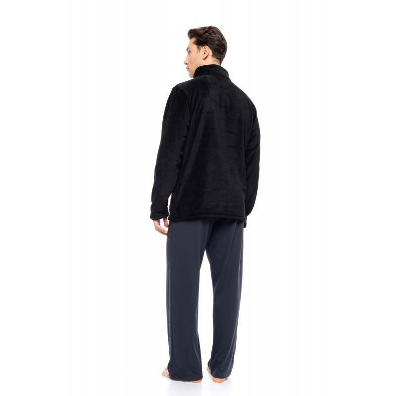 WN-M103 - Black - ROBE NOS ZIPPER- (WN-M103) WN-M103 - Black - ROBE NOS ZIPPER- (WN-M103)