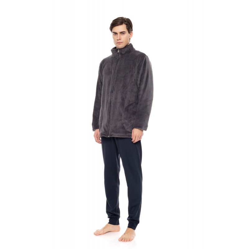 WN-M103 - Grey - ROBE NOS ZIPPER- (WN-M103)