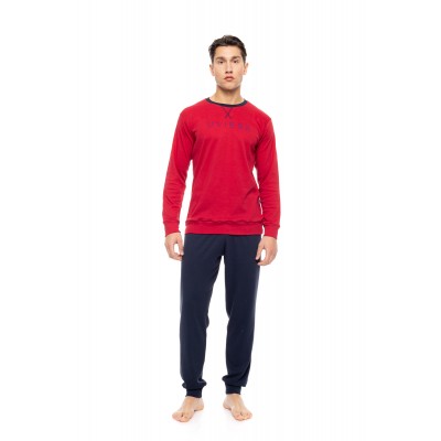 WN-M109 - Bordo - PIJAMA T-SHIRT NOS- (WN-M109) WN-M109 - Bordo - PIJAMA T-SHIRT NOS- (WN-M109)