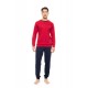 WN-M109 - Bordo - PIJAMA T-SHIRT NOS- (WN-M109) WN-M109 - Bordo - PIJAMA T-SHIRT NOS- (WN-M109)