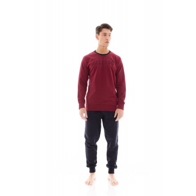 WN-M117 - Bordo - MENS HOMEWEAR ULISSE LOGO- (WN-M117) WN-M117 - Bordo - MENS HOMEWEAR ULISSE LOGO- (WN-M117)