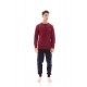WN-M117 - Bordo - MENS HOMEWEAR ULISSE LOGO- (WN-M117) WN-M117 - Bordo - MENS HOMEWEAR ULISSE LOGO- (WN-M117)