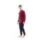 WN-M117 - Bordo - MENS HOMEWEAR ULISSE LOGO- (WN-M117) WN-M117 - Bordo - MENS HOMEWEAR ULISSE LOGO- (WN-M117)