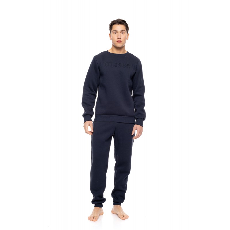 WN-M117 - Yacht Blue - MENS HOMEWEAR ULISSE LOGO- (WN-M117)
