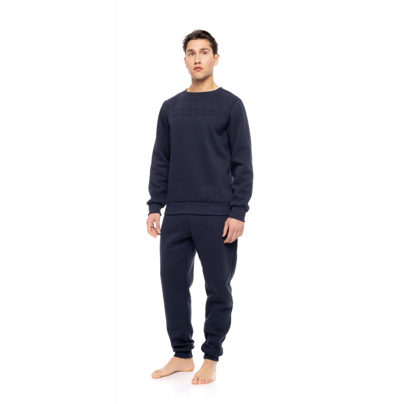 WN-M117 - Yacht Blue - MENS HOMEWEAR ULISSE LOGO- (WN-M117)