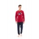 WN-M119 - Bordo - PIJAMA  T-SHIRT RACE NOS- (WN-M119)