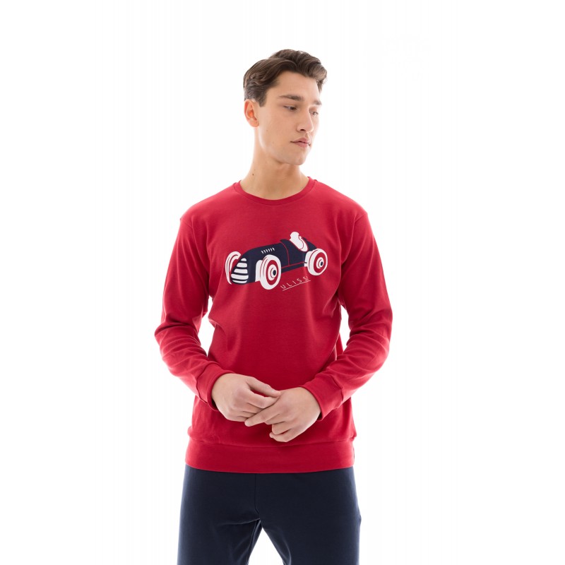 WN-M119 - Bordo - PIJAMA  T-SHIRT RACE NOS- (WN-M119)