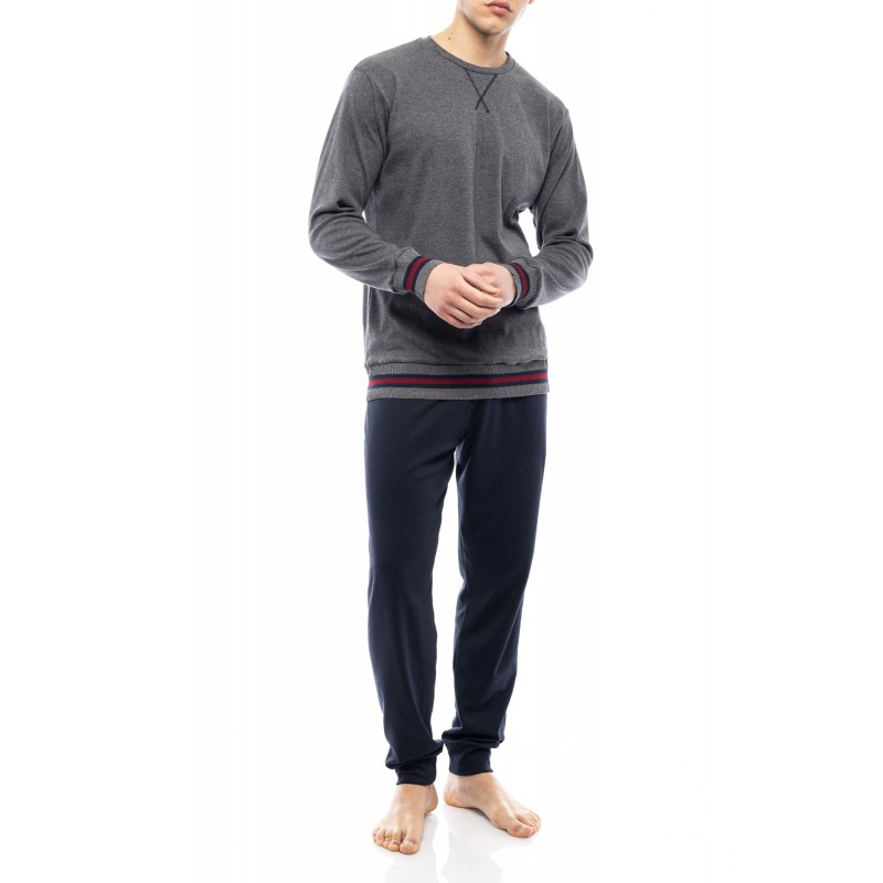 WN-M120 - Grey - PIJAMA T-SHIRT NOS- (WN-M120) WN-M120 - Grey - PIJAMA T-SHIRT NOS- (WN-M120)
