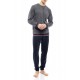 WN-M120 - Grey - PIJAMA T-SHIRT NOS- (WN-M120) WN-M120 - Grey - PIJAMA T-SHIRT NOS- (WN-M120)
