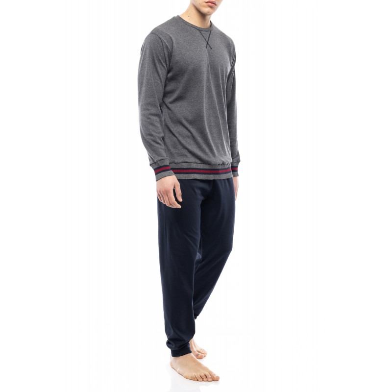WN-M120 - Grey - PIJAMA T-SHIRT NOS- (WN-M120) WN-M120 - Grey - PIJAMA T-SHIRT NOS- (WN-M120)