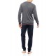 WN-M120 - Grey - PIJAMA T-SHIRT NOS- (WN-M120) WN-M120 - Grey - PIJAMA T-SHIRT NOS- (WN-M120)