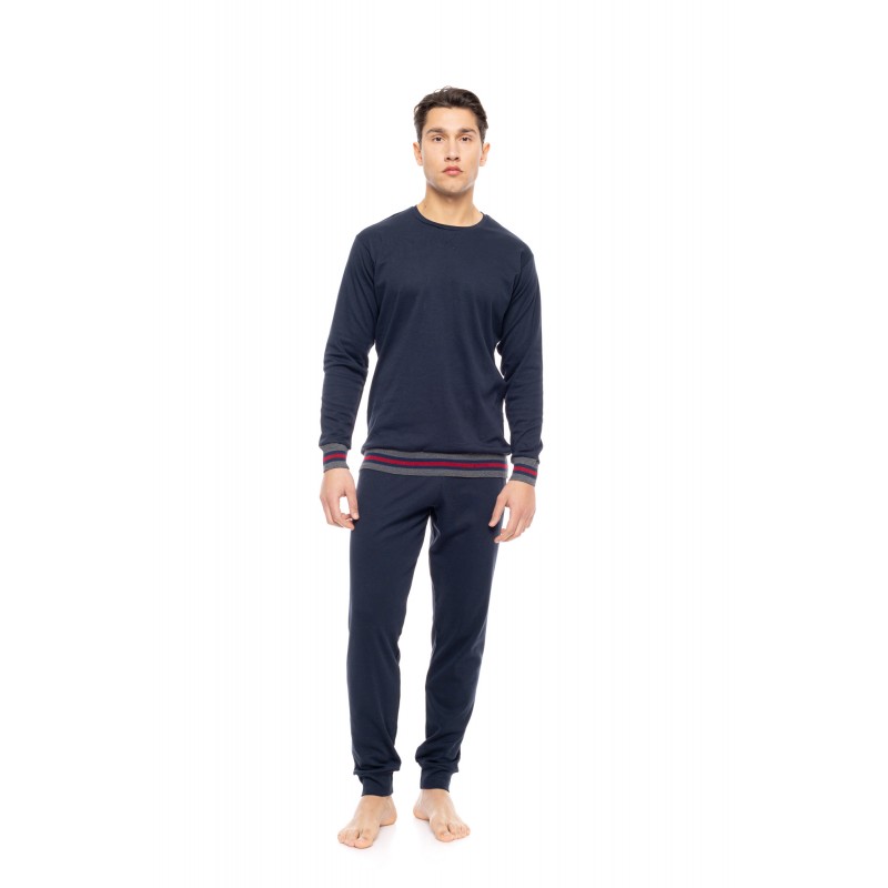WN-M120 - Yacht Blue - PIJAMA T-SHIRT NOS- (WN-M120)