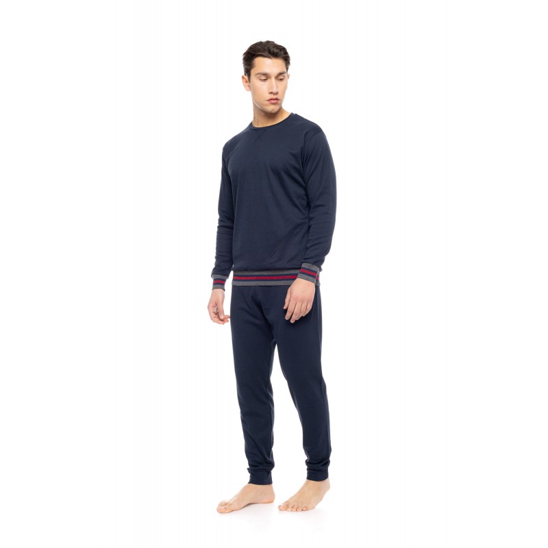 WN-M120 - Yacht Blue - PIJAMA T-SHIRT NOS- (WN-M120)
