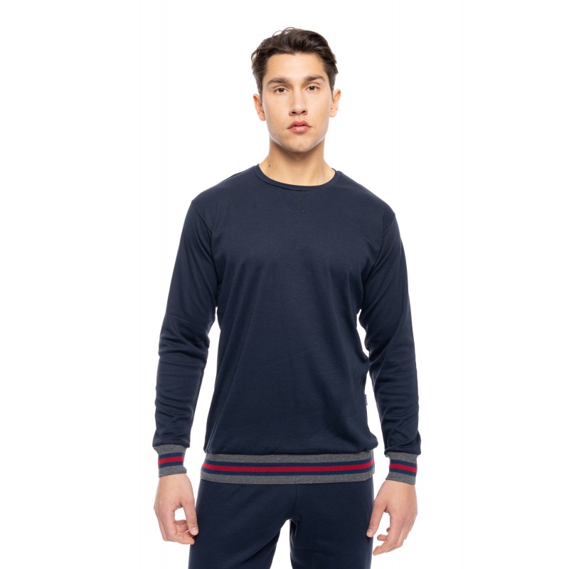 WN-M120 - Yacht Blue - PIJAMA T-SHIRT NOS- (WN-M120)