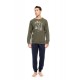 WN-M122 - Forest - PIJAMA T-SHIRT SKI NOS- (WN-M122) WN-M122 - Forest - PIJAMA T-SHIRT SKI NOS- (WN-M122)
