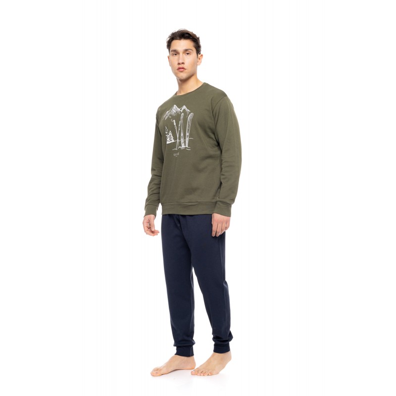 WN-M122 - Forest - PIJAMA T-SHIRT SKI NOS- (WN-M122) WN-M122 - Forest - PIJAMA T-SHIRT SKI NOS- (WN-M122)