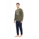WN-M122 - Forest - PIJAMA T-SHIRT SKI NOS- (WN-M122) WN-M122 - Forest - PIJAMA T-SHIRT SKI NOS- (WN-M122)