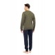 WN-M122 - Forest - PIJAMA T-SHIRT SKI NOS- (WN-M122) WN-M122 - Forest - PIJAMA T-SHIRT SKI NOS- (WN-M122)