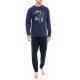WN-M122 - Indigo Blue - PIJAMA T-SHIRT SKI NOS- (WN-M122) WN-M122 - Indigo Blue - PIJAMA T-SHIRT SKI NOS- (WN-M122)
