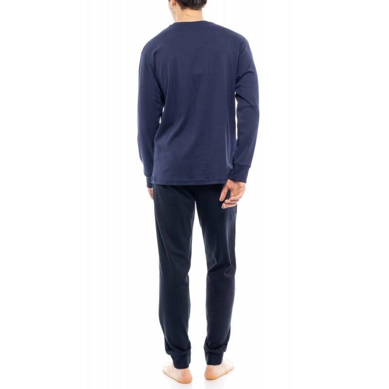 WN-M122 - Indigo Blue - PIJAMA T-SHIRT SKI NOS- (WN-M122) WN-M122 - Indigo Blue - PIJAMA T-SHIRT SKI NOS- (WN-M122)