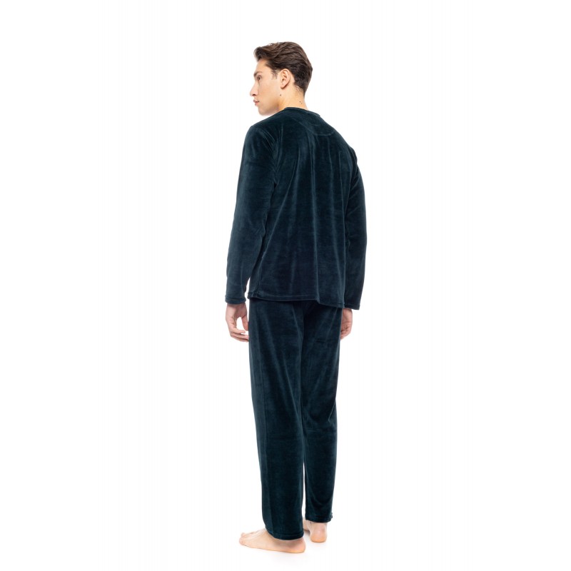 WN-M200 - Oil Green - PYJAMA VELVET T-SHIRT- (WN-M200) WN-M200 - Oil Green - PYJAMA VELVET T-SHIRT- (WN-M200)