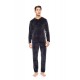 WN-M201 - Grey - PYJAMA VELVET V-NECK- (WN-M201) WN-M201 - Grey - PYJAMA VELVET V-NECK- (WN-M201)
