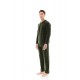 WN-M201 - Oil Green - PYJAMA VELVET V-NECK- (WN-M201) WN-M201 - Oil Green - PYJAMA VELVET V-NECK- (WN-M201)