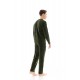 WN-M201 - Oil Green - PYJAMA VELVET V-NECK- (WN-M201) WN-M201 - Oil Green - PYJAMA VELVET V-NECK- (WN-M201)