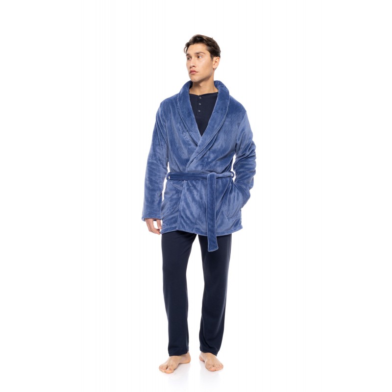 WN-M260 - Cosmos Blue - ROBE SOFT STRIPES NOS- (WN-M260) WN-M260 - Cosmos Blue - ROBE SOFT STRIPES NOS- (WN-M260)
