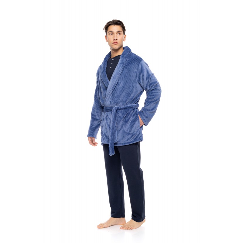WN-M260 - Cosmos Blue - ROBE SOFT STRIPES NOS- (WN-M260) WN-M260 - Cosmos Blue - ROBE SOFT STRIPES NOS- (WN-M260)