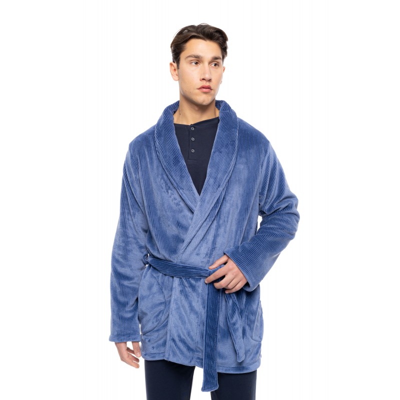 WN-M260 - Cosmos Blue - ROBE SOFT STRIPES NOS- (WN-M260) WN-M260 - Cosmos Blue - ROBE SOFT STRIPES NOS- (WN-M260)