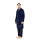 WN-M261 - Yacht Blue - ROBE LONG SOFT STRIPES NOS- (WN-M261)