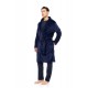 WN-M261 - Yacht Blue - ROBE LONG SOFT STRIPES NOS- (WN-M261) WN-M261 - Yacht Blue - ROBE LONG SOFT STRIPES NOS- (WN-M261)