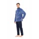 WN-M262 - Cosmos Blue - ROBE ZIPPER SOFT STRIPES NOS- (WN-M262)