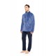 WN-M262 - Cosmos Blue - ROBE ZIPPER SOFT STRIPES NOS- (WN-M262)