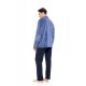 WN-M262 - Cosmos Blue - ROBE ZIPPER SOFT STRIPES NOS- (WN-M262)