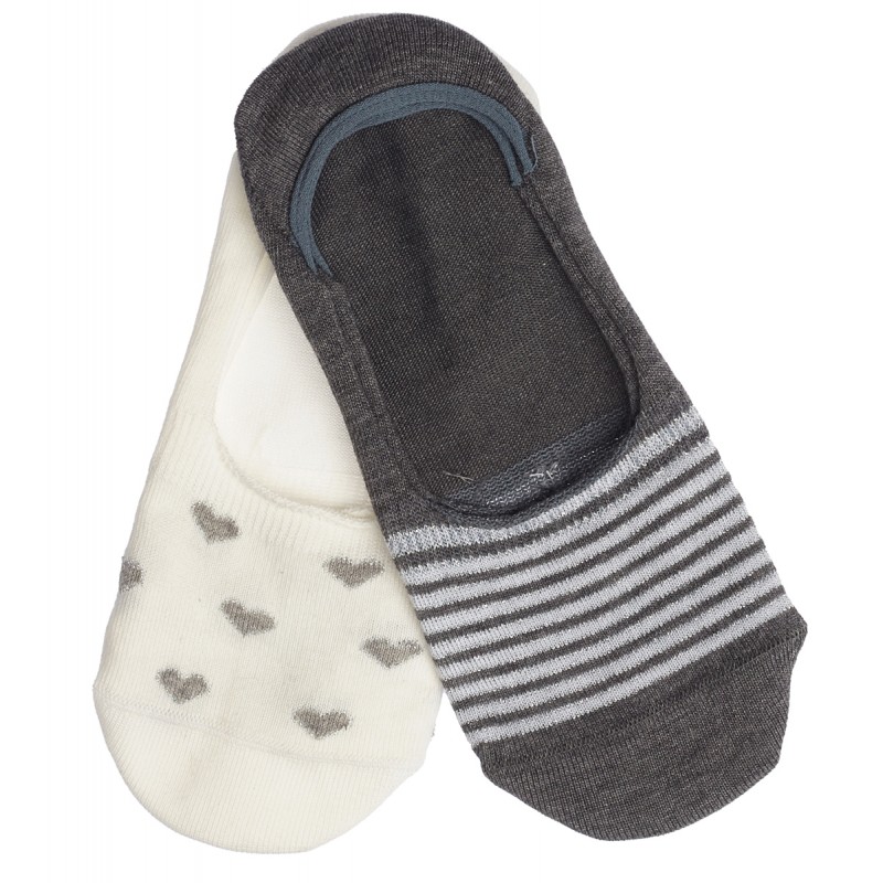 Me-We Γυναικείο Βαμβακερό High Rise Sous Bas Χωρίς Ραφή με Σχέδιο Σετ 2 Τεμαχίων