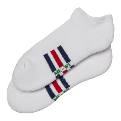 Me-We Socks Γυναικείο Βαμβακερό Sneaker Μισή Πετσέτα με Σχέδιο (2 Ζεύγη)