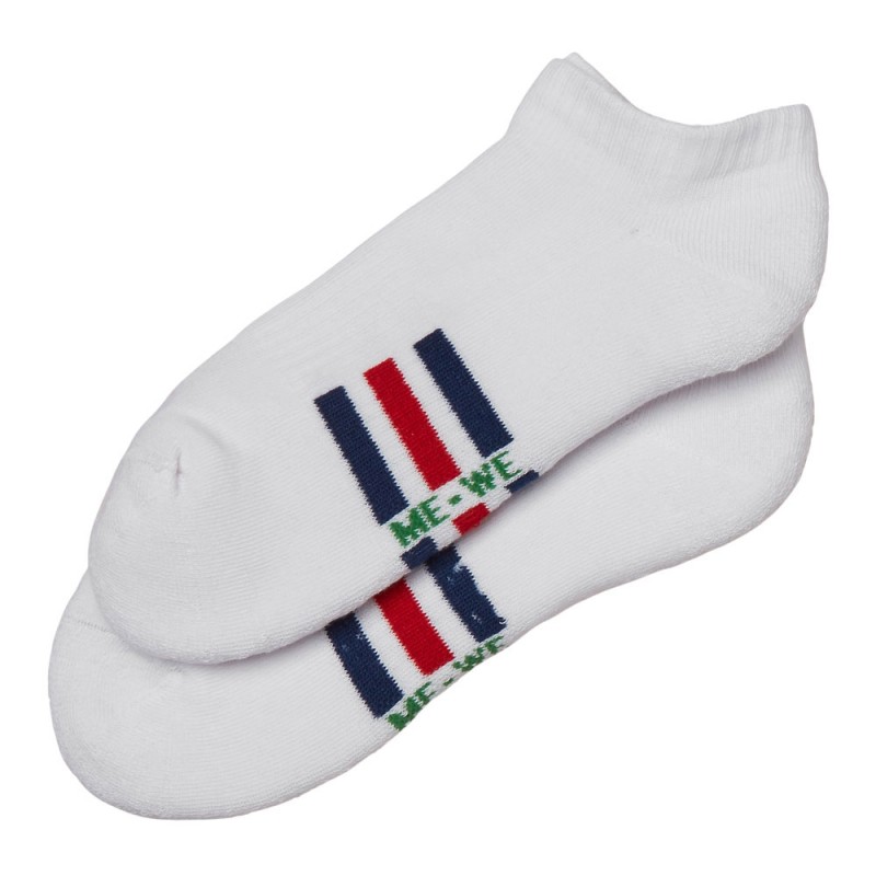 Me-We Socks Γυναικείο Βαμβακερό Sneaker Μισή Πετσέτα με Σχέδιο (2 Ζεύγη)