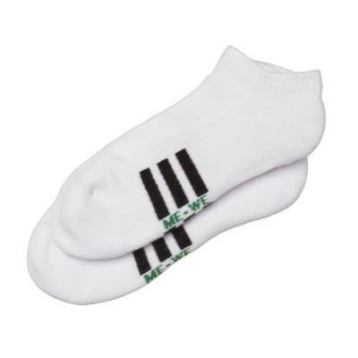 Me-We Socks Γυναικείο Βαμβακερό Sneaker Μισή Πετσέτα με Σχέδιο (2 Ζεύγη)