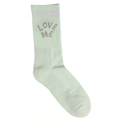Me-We Γυναικεία Βαμβακερή Κάλτσα Μονόχρωμη Μισή Πετσέτα