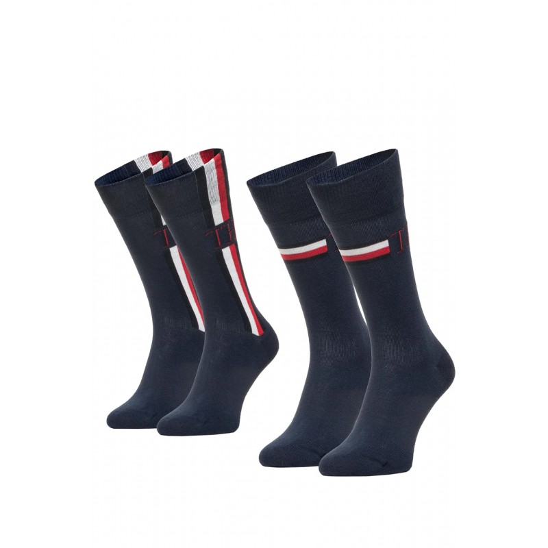 Tommy Hilfiger - TH Men Sock 2Pack Iconic Stripe