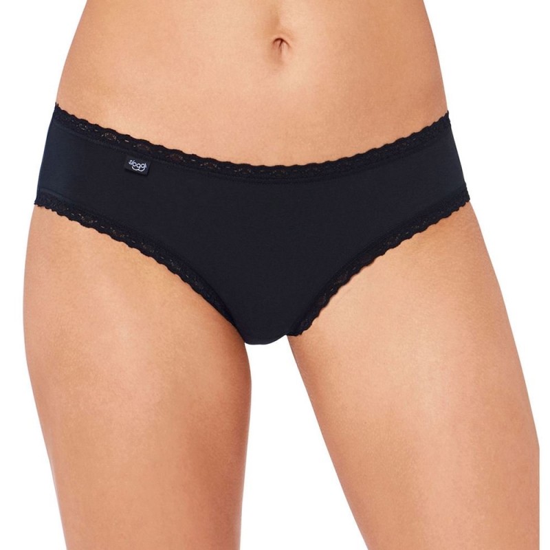 Sloggi 24/7 Cotton Lace Hipster Σετ 3 Τεμαχίων